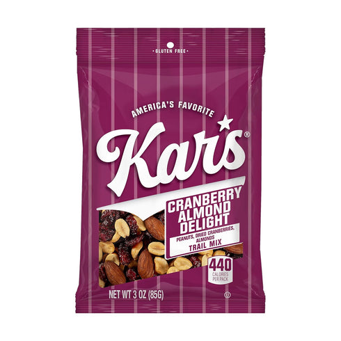 Kars Nuts Cranberry Almond Delight Trail Mix, 3 oz Grab & Go