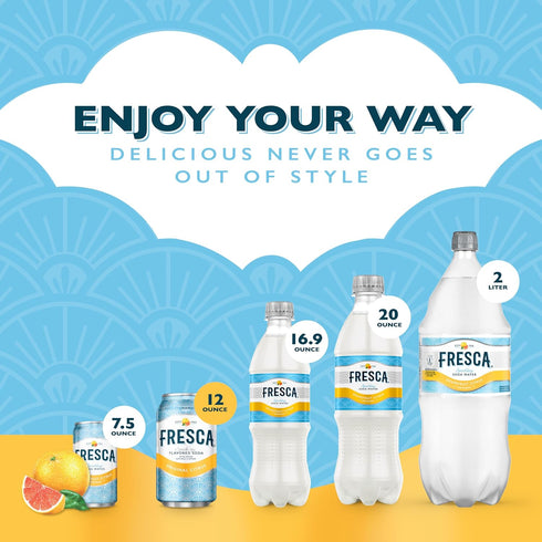 12 (Pack 12) Fresca Citrus Soda, Ounce