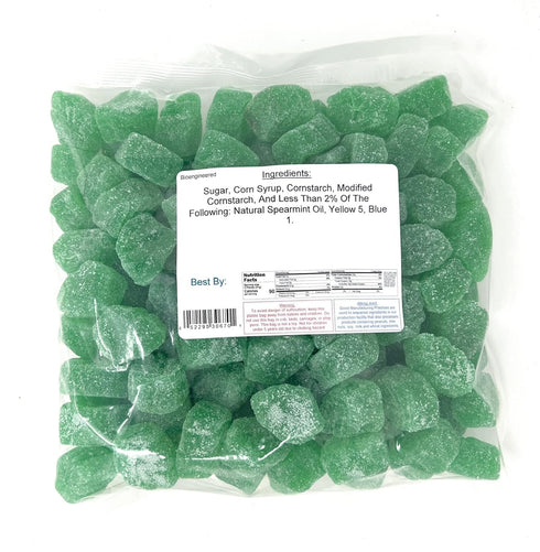 3 lb YANKEETRADERS, Spearmint Jelly Leaves, Bulk Size