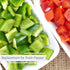 1 Lb Dehydrated Dried Red and Green Bell Peppers Mix by It's Delish, Bulk Bag | Mixed Bell Pepper Flakes Chopped