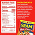 2.5oz (Pack 12) 9g 0g SPAM Single Hot & Spicy Individual Pouch of Fully Cooked Pork and Ham, of Protein, Trans Fat, Low