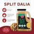 Spicy World 5 LB Daliya Split (Roasted Split Chickpeas Dalia) Bulk Jar - All Natural, Pure, For Chutneys, South Indian