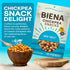 8-Pack, 5 BIENA Chickpea Snacks - Crunchy Roasted Chickpeas - High Fiber Vegan Protein Snacks for Adults and Kids