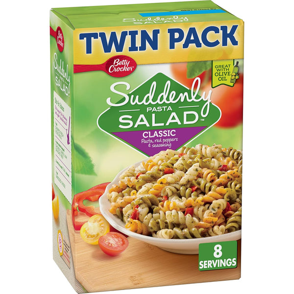 Suddenly Salad Betty Crocker Classic Pasta Salad, 15.5 oz, (Twin Pack)