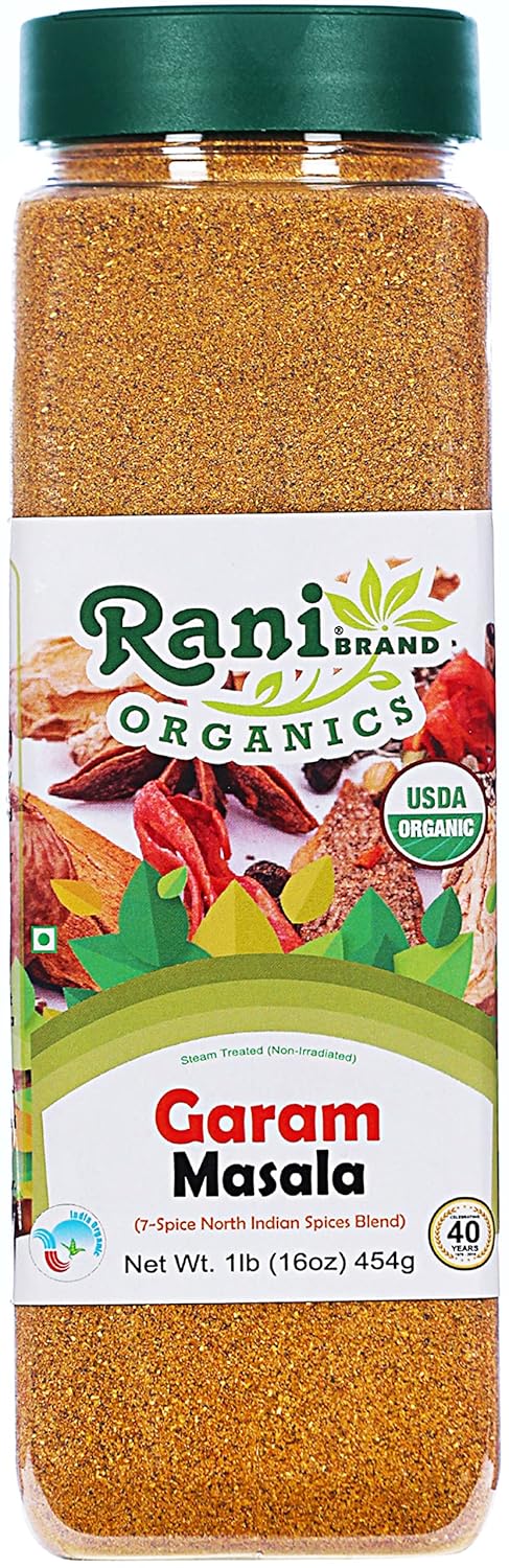 Rani Organic Garam Masala (7-Spice North Indian Spices Blend) 16oz (1lb) 454g
