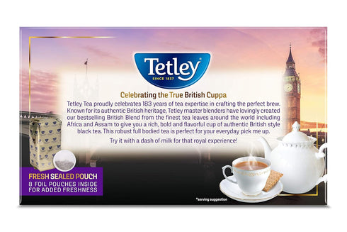 320 Tetley British Blend Premium Black Tea, Teabags, Rainforest Alliance Certified