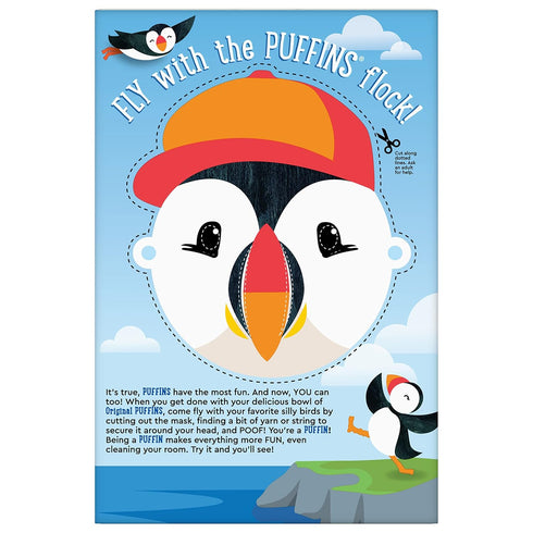 Barbara's Bakery 10 OZ Original Puffins Cereal, Puffed Kids Cereal with Corn and Oats, Vegan, Kosher, Non-GMO Project