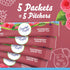 Crystal Light Sugar-Free Raspberry Green Tea - Naturally Flavored Powdered Drink Mix, 5 Pitcher Packets