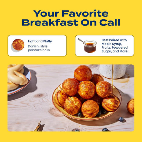 Frozen 12.7 oz Feel Good Foods Gluten Free Buttermilk Pancake Balls | Breakfast Snacks |