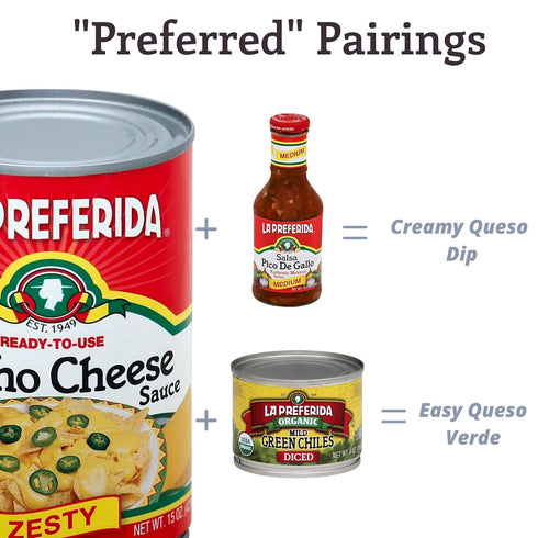 15 (Pack 6) La Preferida Nacho Cheese Sauce, Ounce