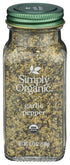 Simply Organic Bottle Garlic Pepper, 3.73 oz