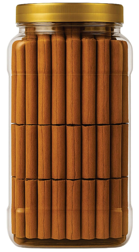 40oz (2.5lbs) 1.13kg 220-250 3+ Inches Rani Cinnamon Sticks Bulk PET Jar - Sticks - Strong Aroma, Perfect for Baking