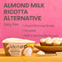 Kite Hill 8 Whipped Almond Milk Ricotta Cheese Alternative, Ounces, Dairy Free, Gluten Free, Non-GMO, Vegan