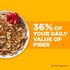 17.5 oz Fiber One Honey Clusters Breakfast Cereal, Fiber Cereal Made with Whole Grain