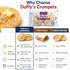 12.5 oz (pack 1) Duffys Crumpets British Breakfast Bread, Soft and Airy, Perfect for Toasting, Holds Butter and Jam
