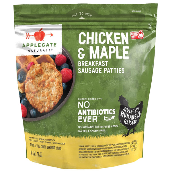 Applegate , Chicken & Maple Breakfast Sausage Patties, 16 oz