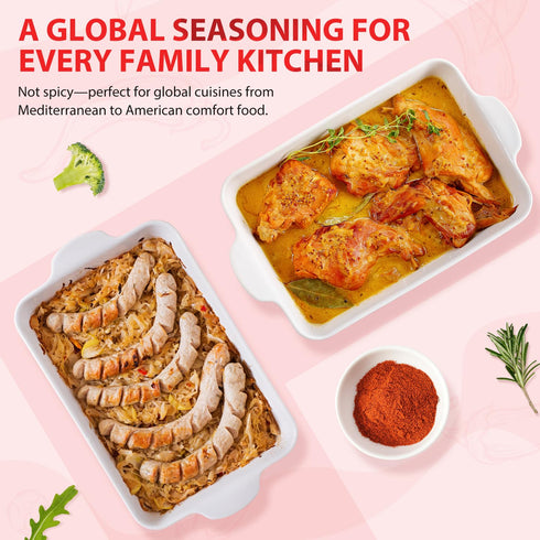 16 oz (Pack 1), Soeos Paprika Powder, of Sweet Paprika Seasoning for Marinade, Cooking, Grilling, Dipping, Perfect