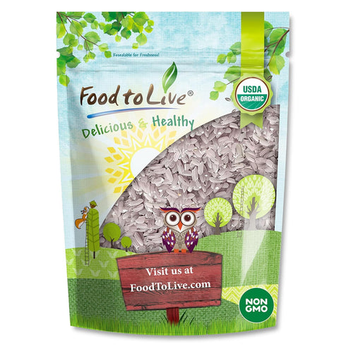 Food to Live Organic Pink Flamingo Rice, 5 Pounds Italian Aromatic Rice,