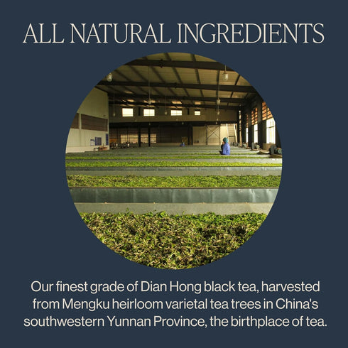 4 14+ Rishi Tea Golden Yunnan Black Tea - Organic, Loose Leaf Tea, Smooth & Rich Ancient Chinese Tea, Energizing