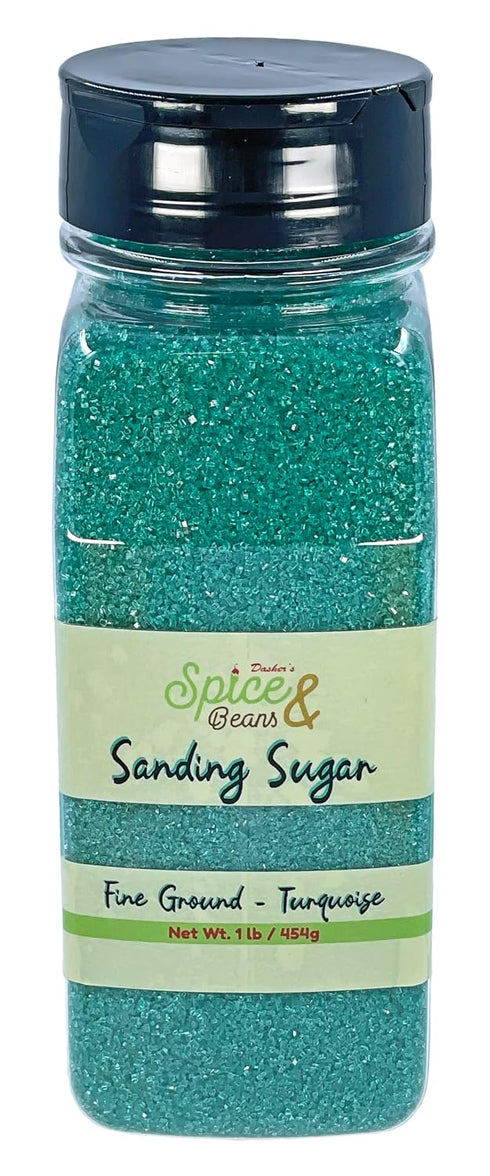 Turquoise Sanding Sugar | Made in USA | by Dasher's Spice &