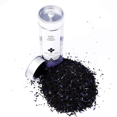 2.5oz Art of Tea | Organic Earl Grey Creme Tea | Artisan Loose Leaf Tea Tin