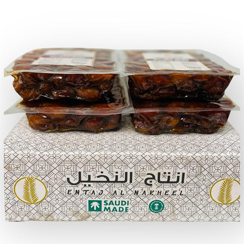 Generic 4 PACK-BOX 8.8 lbs Golden Khalas Saudi Dates Premium, Juicy & Naturally Sweet | Soft Texture, High Fiber