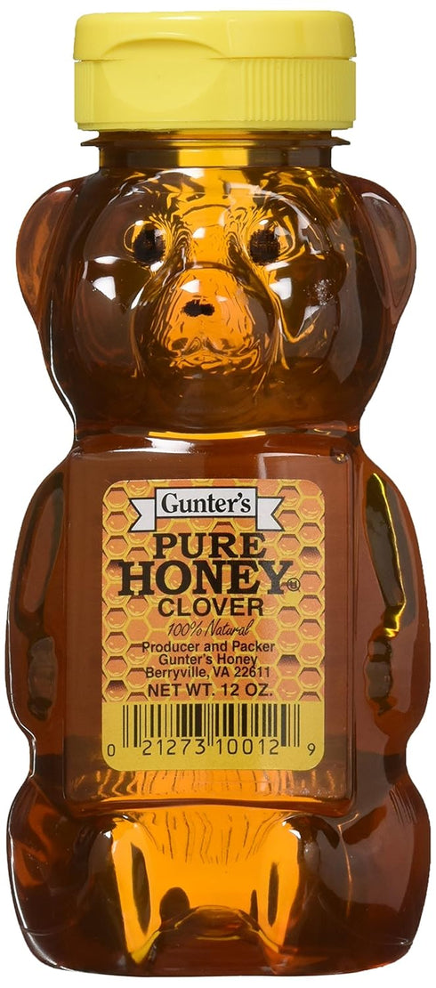 Gunter's Honey Gunter's Pure Clover Honey Bears, 12 Oz (Pack of 4)