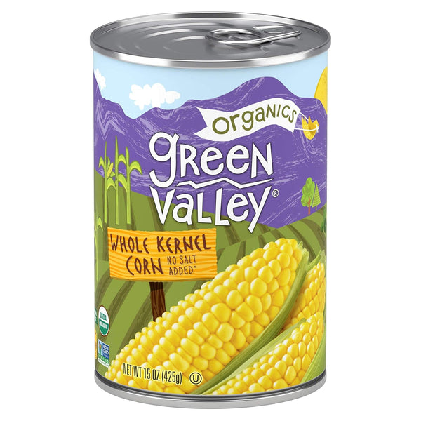 Green Valley Organics Whole Kernel Corn | Certified Organic | Non-GMO Project