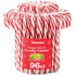 Bulk Peppermint Candy Canes 96 Count Box - Individually Wrapped Classic Red