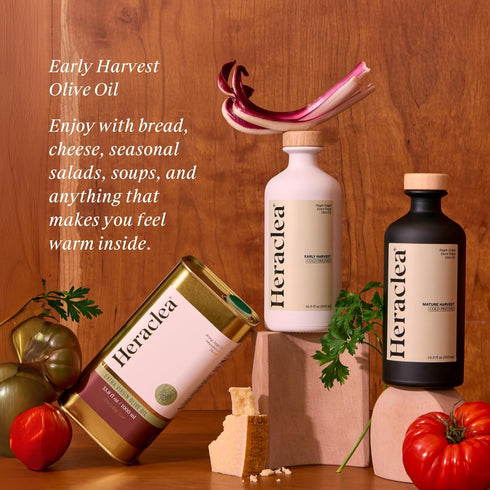 16.9oz Heraclea - Early Harvest - Extra Virgin Olive Oil - Organic Olive Oil - Extra Virgin - Cold Pressed - Polyphenol
