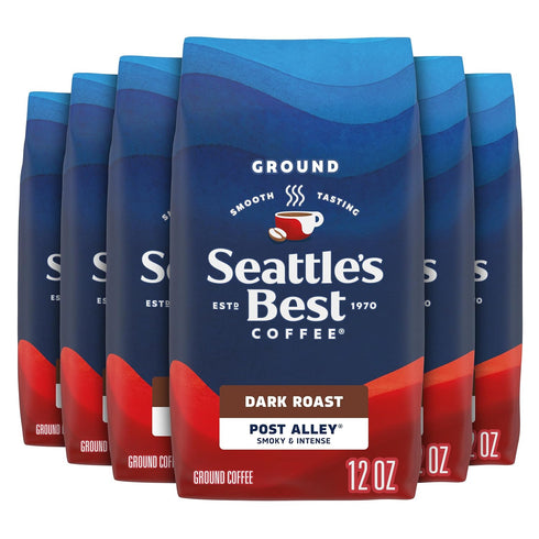 Seattles Best Coffee, Dark Roast Ground Coffee, Post Alley, 100% Arabica, 6