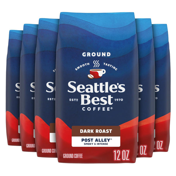 Seattles Best Coffee, Dark Roast Ground Coffee, Post Alley, 100% Arabica, 6