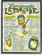 Stupell Industries Homemade Lemonade Vintage Drink Recipe Wall Art, Black Framed, 11 x 14, Green