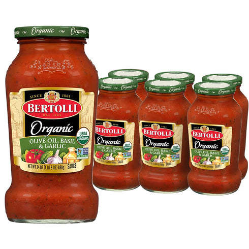 Bertolli Organic Pasta Sauce with Olive Oil, Basil and Garlic, Spaghetti Tomato