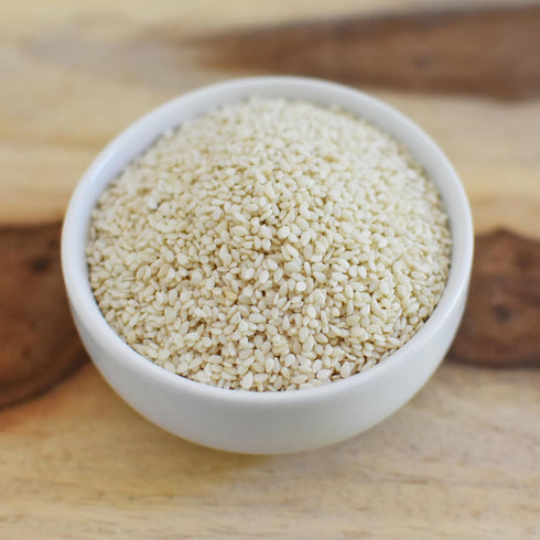 2 lb, Anthony's Organic Hulled Sesame Seeds, White, Raw, Gluten Free, Non GMO, Keto Friendly