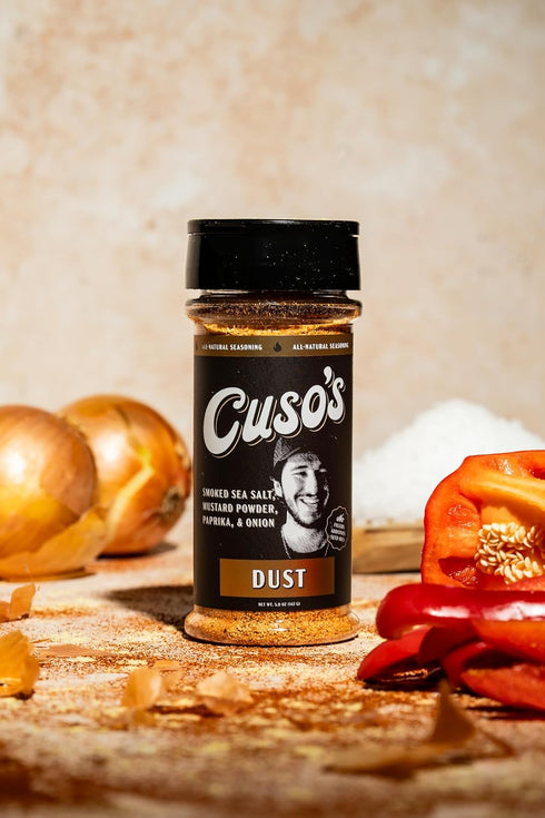 1 Count 5 oz Cuso's Dust BBQ Seasoning Rub - Steak Seasoning for Smoking, Grill. & Marinade - Spices for Steaks, Meat