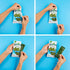 Gimme 18 Count Omega3s Seaweed Grab & Go Organic Premium Roasted Seaweed Snacks, Sea Salt, Trayless, Keto, Vegan