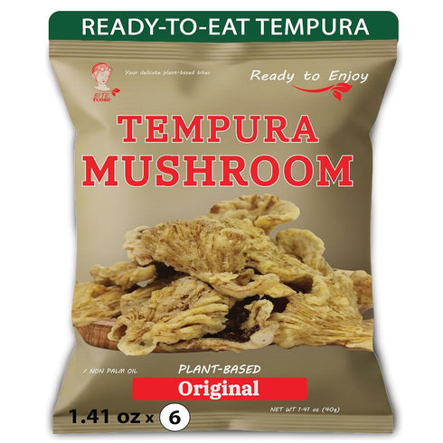 BITETUOSO Tempura Mushroom Chips, Tempura-Style Mushroom Snack, Ready-to-Eat Crispy Oyster Mushrooms, Original
