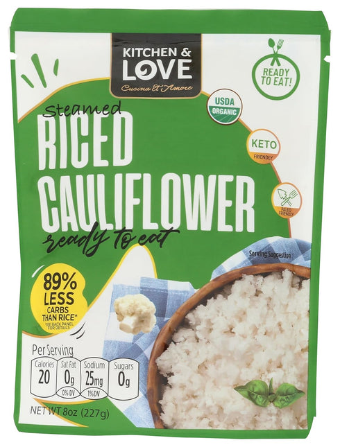 Kitchen & Love Ready to Eat Riced Cauliflower, 8 OZ