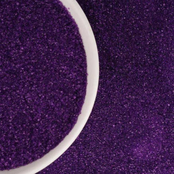 YummiGlee Purple Sanding Sugar for Baking 4 oz Edible Sparkling Sugar Sprinkles Coarse