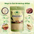 2 lbs (950g), Danodia Foods Browntop Millet, Unpolished, Natural & Gluten-Free Whole Grain Superfood, Plant-Based