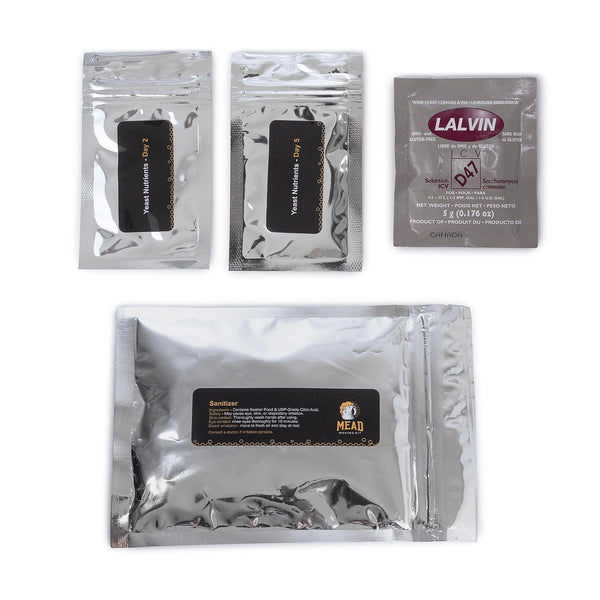 VineLabs Mead Making Kit Refill Packs - Makes 1 Gallon of Mead -