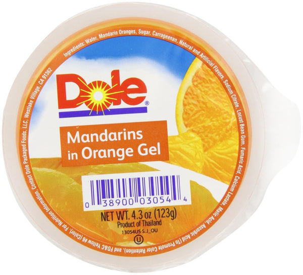 Dole Mandarin in Orange Gel, 4.3-Ounce Cups (Pack of 36)
