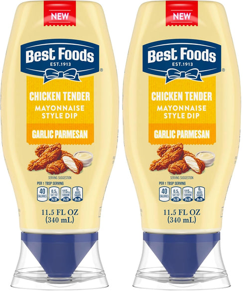 Best Foods Garlic Parmesan Chicken Tender Mayonnaise Style Dip Garlic Parmesan Delicious Flavor No
