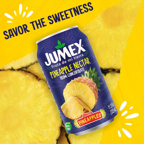11.3oz, 24 Pack Jumex Pineapple Juice Nectar - Made with Fresh Fruit Puree from Concentrate for Tropical Fruit Smoothie