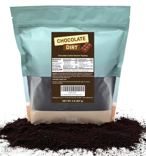 Chocolate Cookie Crumbs, Chocolate Graham Cracker Crumbs Pie Crust, Dirt Coffee Topping
