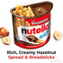 12 Packs, 1.8 oz Nutella & GO! Chocolate Hazelnut Spread with Cocoa + Breadsticks, Snack Each