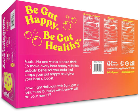 Pack, 12 oz, 15-Count Poppi Variety