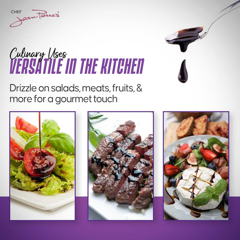 750ml (25oz) 18-Year Chef Jean Pierre's Italian Balsamic Vinegar - Rich Grape Flavor, Traditional Barrel Aged - Ideal