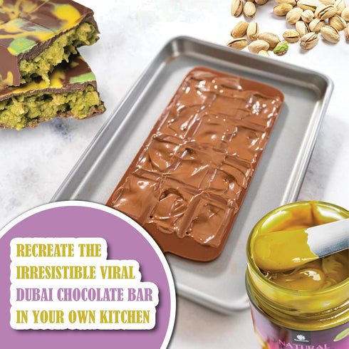 100% 8.1oz Gourmanity Pure Italian Pistachio Butter Spread, Nut Deliciousness, Gourmet Pistachio Paste For Sweet